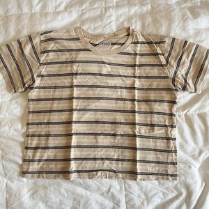 Hollister Light brown stripped shirt